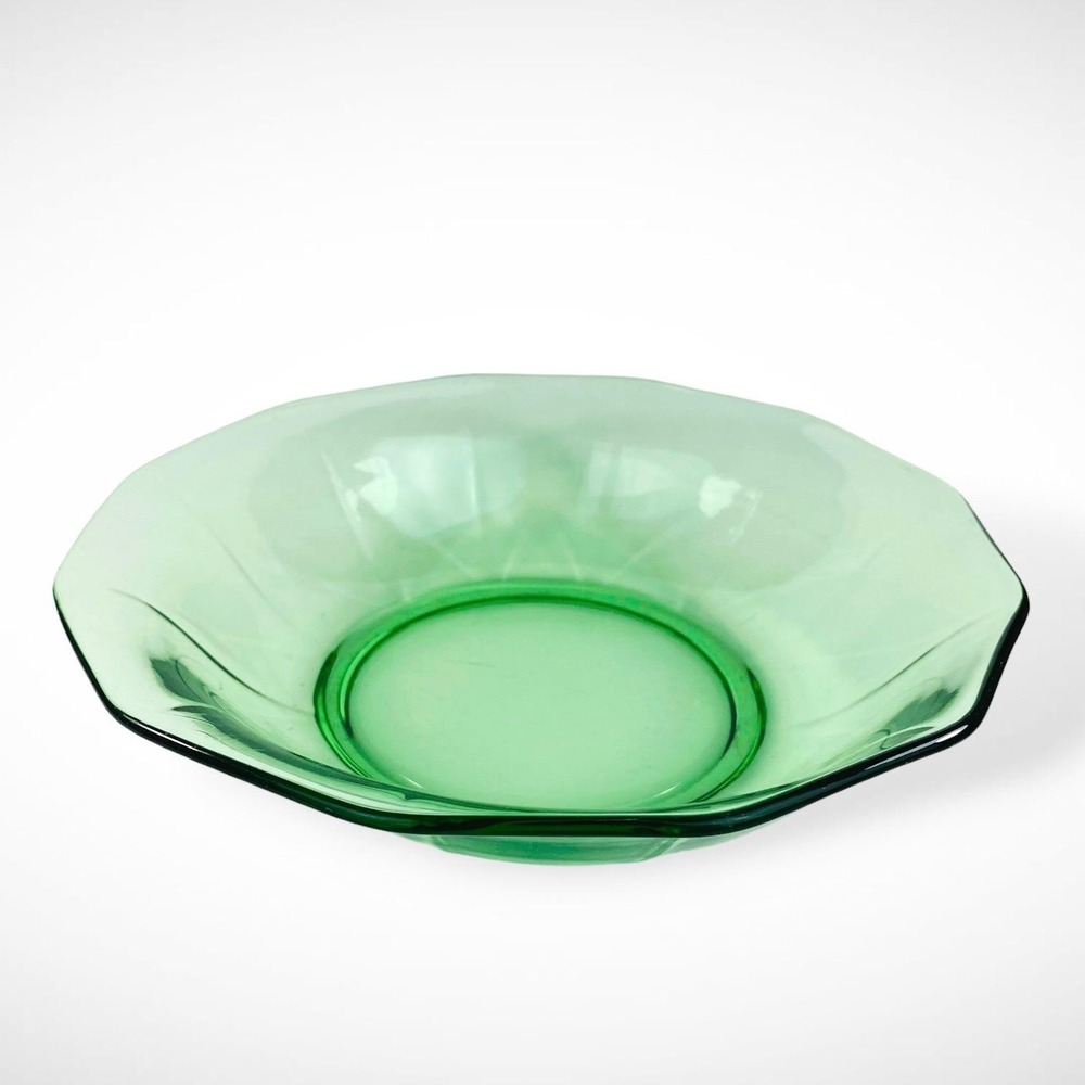 Fostoria Fairfax Green Serving Bowl‎ 9" Depression Glass 1927-1941